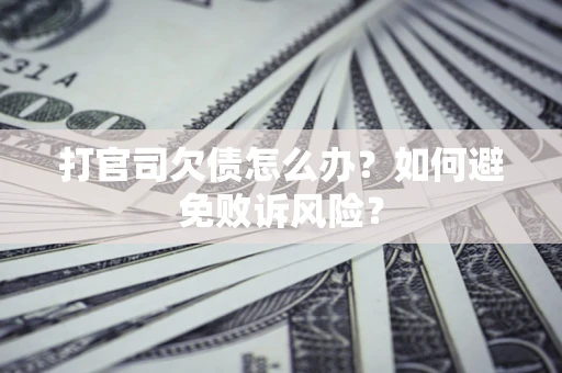 北京打官司欠债怎么办？如何避免败诉风险？