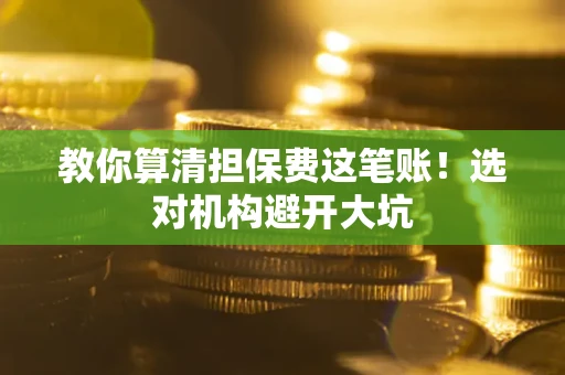 北京教你算清担保费这笔账！选对机构避开大坑