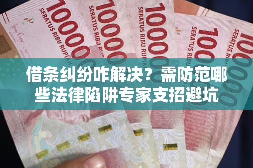 北京借条纠纷咋解决？需防范哪些法律陷阱专家支招避坑
