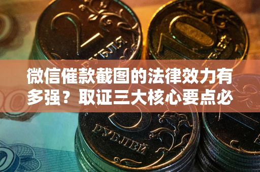 北京微信催款截图的法律效力有多强？取证三大核心要点必须知道！