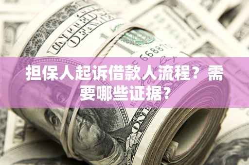 北京担保人起诉借款人流程?需要哪些证据? 北京担保人起诉借款人流程?需要哪些证据?