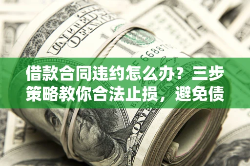 北京借款合同违约怎么办？三步策略教你合法止损，避免债务危机升级