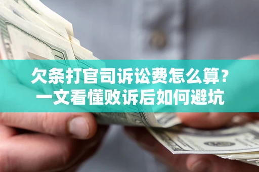 北京欠条打官司诉讼费怎么算？一文看懂败诉后如何避坑